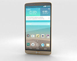 LG G3 Shine Gold 3Dモデル