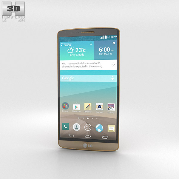 LG G3 Shine Gold Modelo 3d