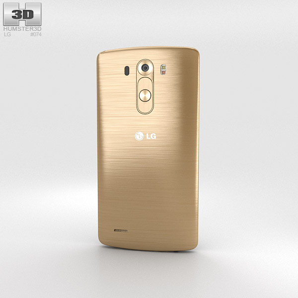 LG G3 Shine Gold 3d model