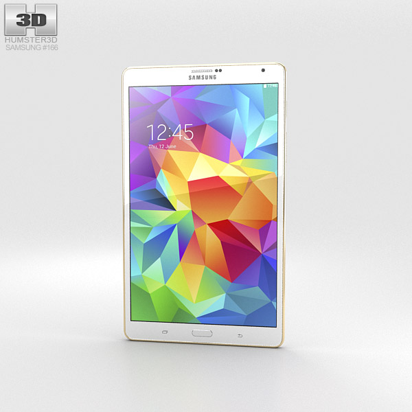 Samsung Galaxy Tab S 8.4-inch Dazzling White 3Dモデル