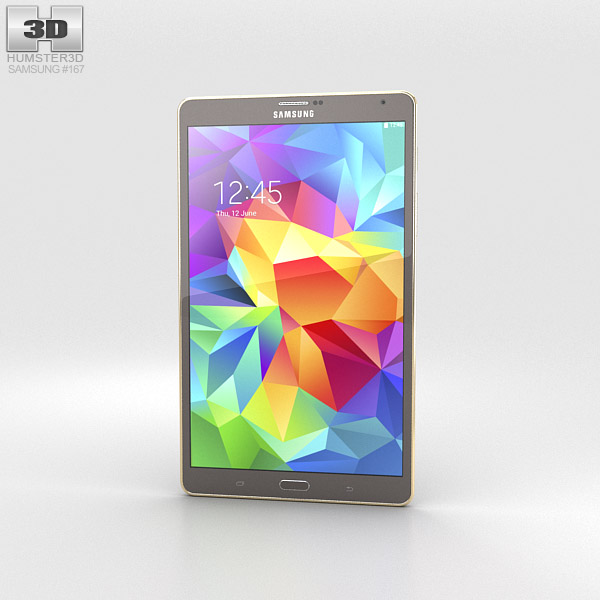 Samsung Galaxy Tab S 8.4-inch Titanium Bronze 3D model