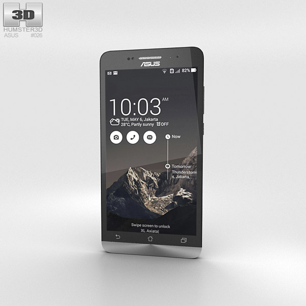 Asus Zenfone 6 Charcoal Black 3Dモデル