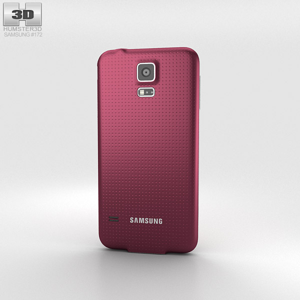 Samsung Galaxy S5 LTE-A Glam Red 3d model