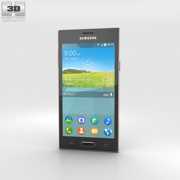 Samsung Z Black/Brown Modello 3D