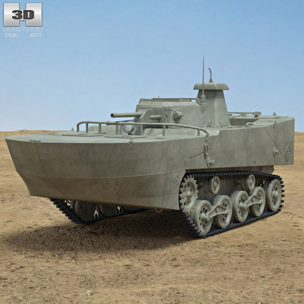 特二式内火艇 3Dモデル