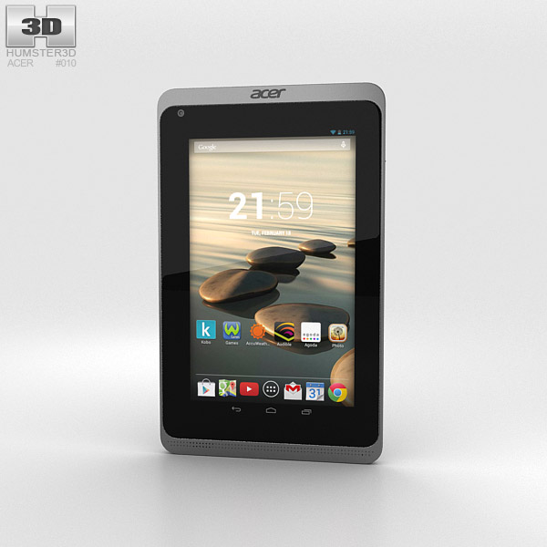 Acer Iconia B1-720 Iron Gray 3D 모델 