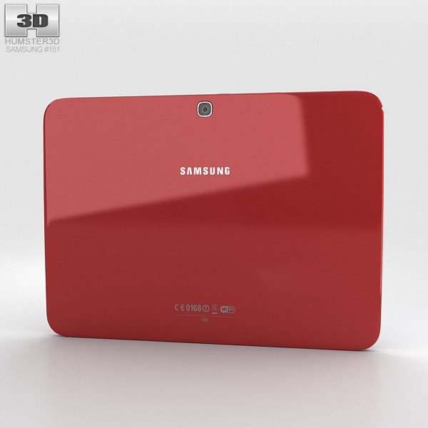 Samsung Galaxy Tab 3 10.1-inch Garnet Red Modelo 3D