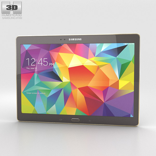 Samsung Galaxy Tab S 10.5-inch Titanium Bronze Modèle 3D