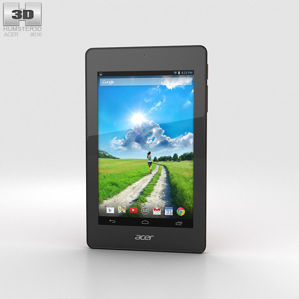 Acer Iconia One 7 B1-730 Red 3D 모델 