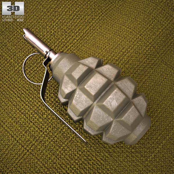 F1 Grenade 3D model