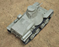 九五式軽戦車 3Dモデル top view
