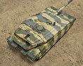 Merkava Mark IV Modèle 3d vue du dessus