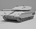 Merkava Mark IV 3D 모델  clay render