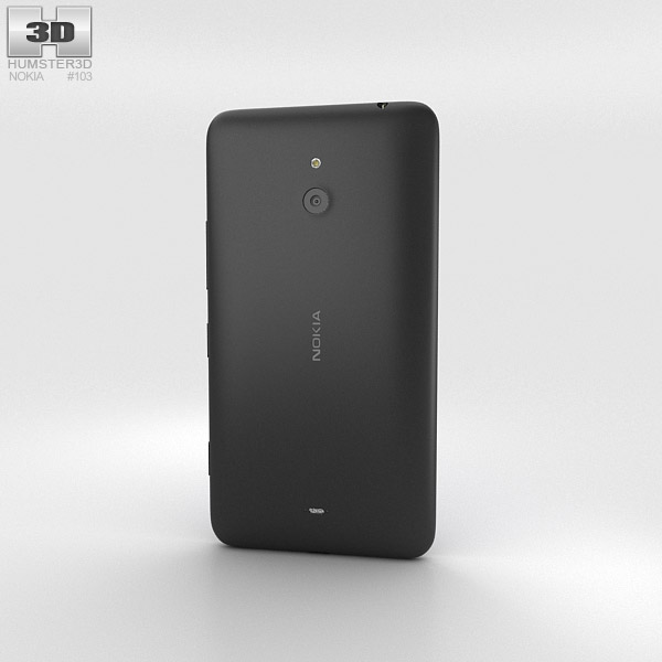 Nokia Lumia 1320 Black 3d model