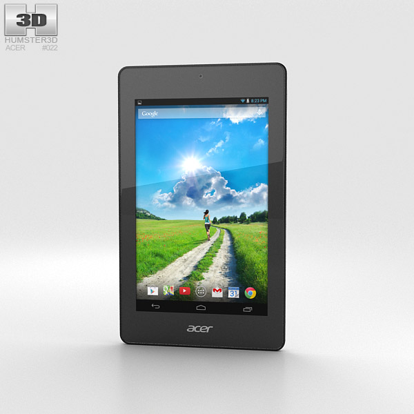 Acer Iconia One 7 B1-730 白色的 3D模型