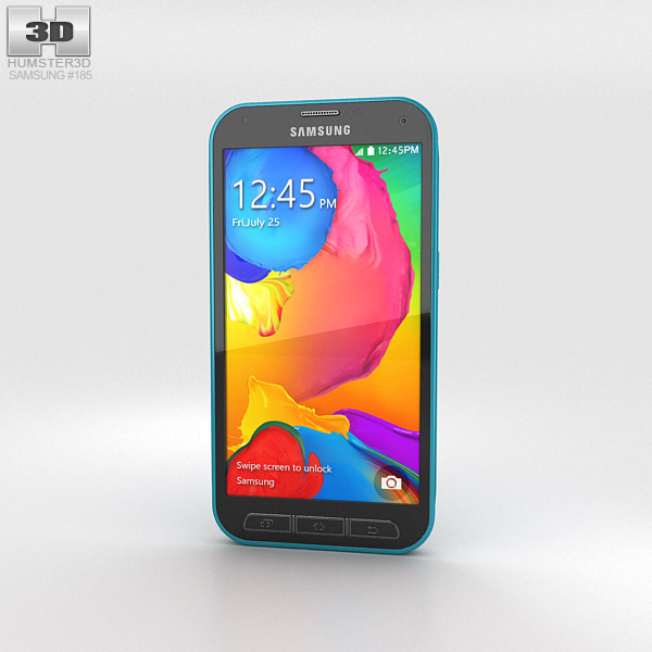 Samsung Galaxy S5 Sport Electric Blue 3D模型