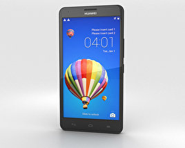 Huawei Honor 3X G750 黒 3Dモデル