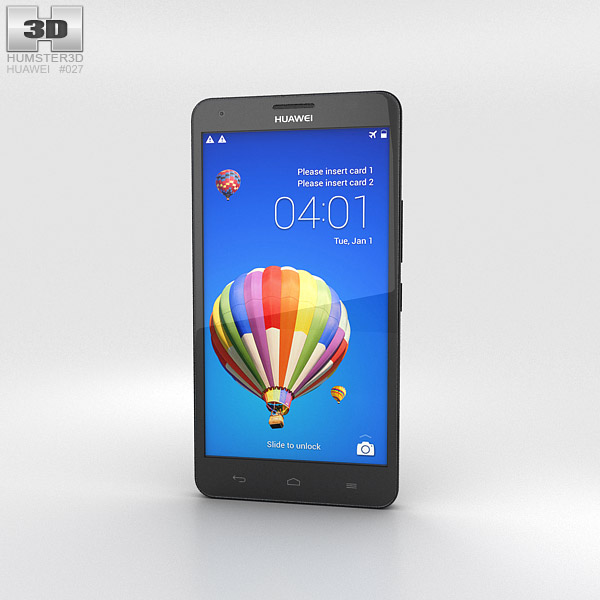 Huawei Honor 3X G750 Black 3d model