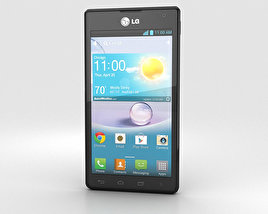 LG Optimus F5 (AS870) 黑色的 3D模型
