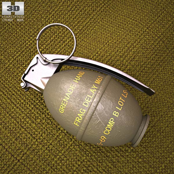 M26手榴彈 3D模型