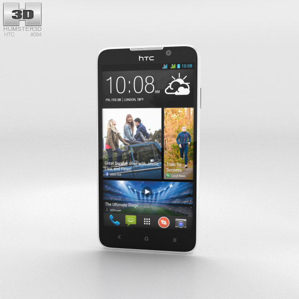 HTC Desire 516 Blanc Modèle 3d