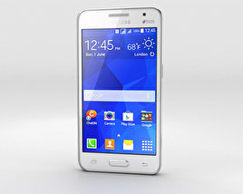 Samsung Galaxy Core II 白い 3Dモデル