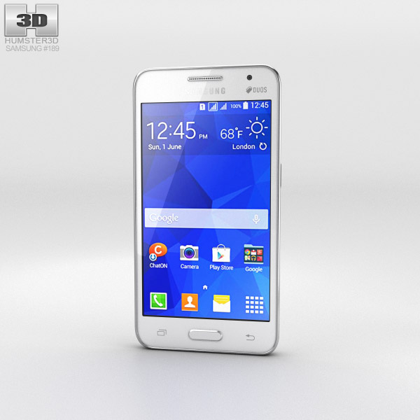 Samsung Galaxy Core II Branco Modelo 3d