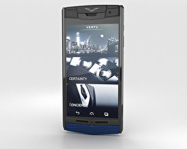 Vertu Signature Touch Pure Navy Lizard 3D model