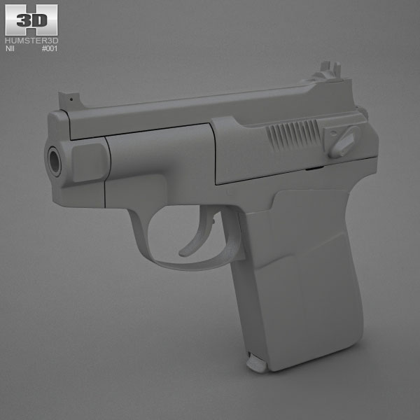 PSS Silent Pistol 3D model - Weapon on Hum3D