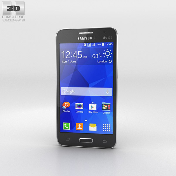 Samsung Galaxy Core II Black 3D модель