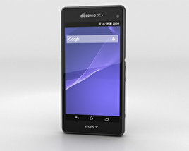 Sony Xperia A2 SO-04F Black 3D model