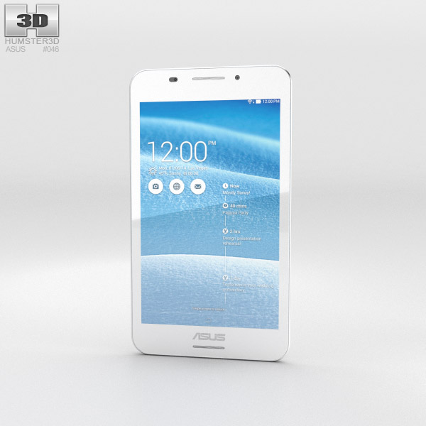 Asus Fonepad 7 (FE375CG) 白色的 3D模型