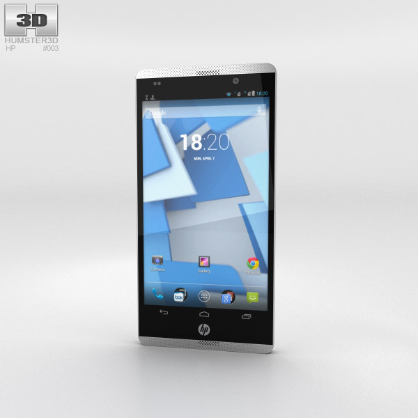 HP Slate 6 VoiceTab Snow White 3D model