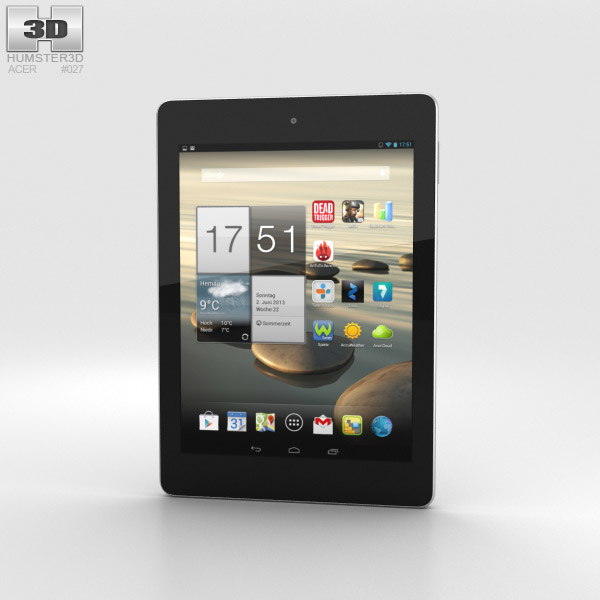 Acer Iconia Tab A1-810 Negro Modelo 3D