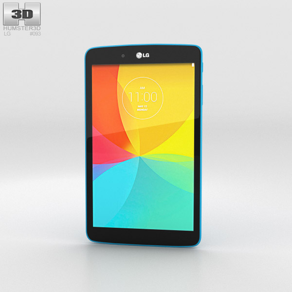 LG G Pad 8.0 Luminous Blue 3D-Modell