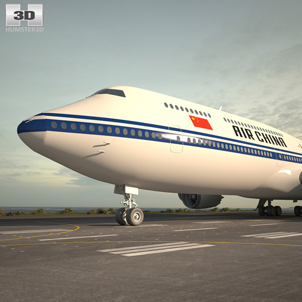 Boeing 747-8I Air China Modelo 3D