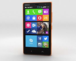 Nokia X2 Glossy Orange 3D-Modell