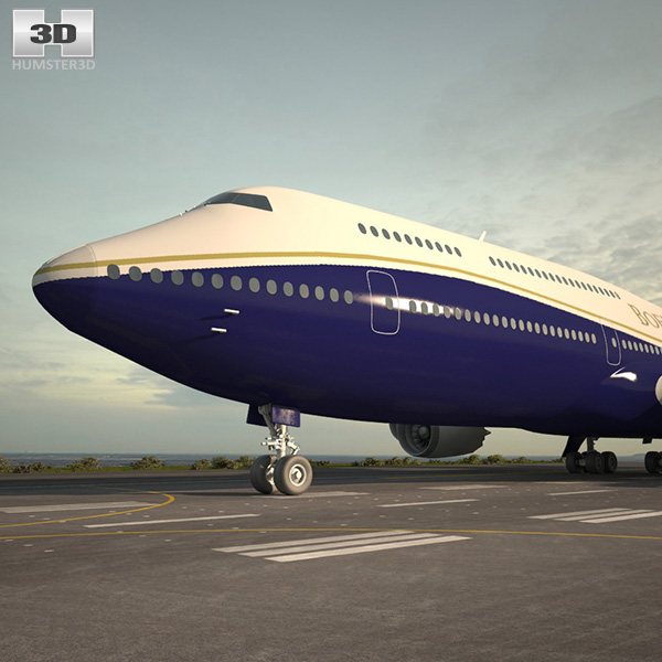Boeing 747-8I Business Jets 3D 모델 