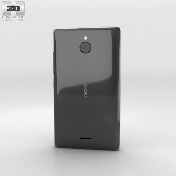 Nokia X2 Black 3d model