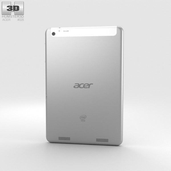 Acer Iconia A1-830 白い 3Dモデル