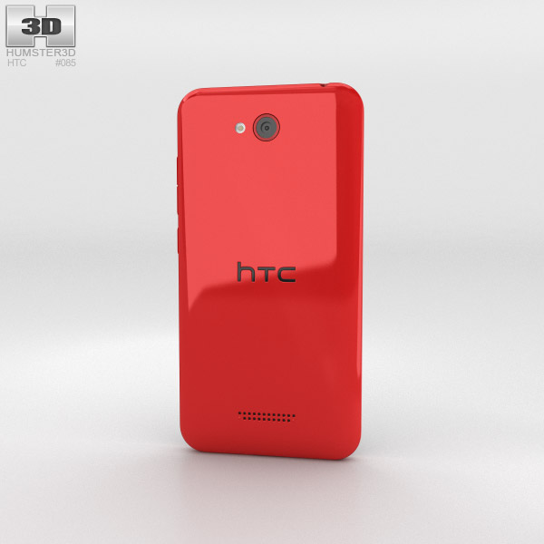 HTC Desire 616 Red 3d model