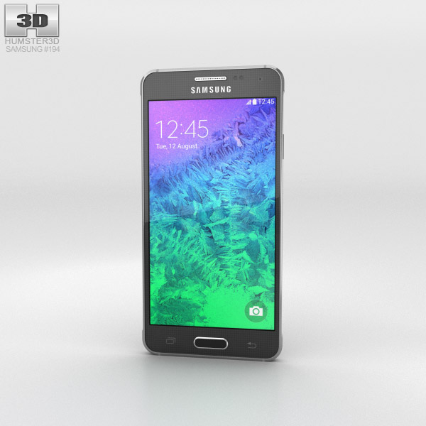 Samsung Galaxy Alpha Charcoal Black 3d model