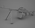 PK machine gun 3d model