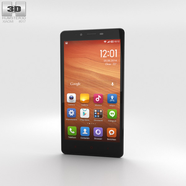 Xiaomi Redmi Note 白い 3Dモデル