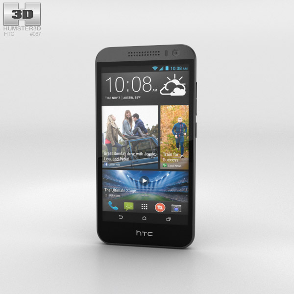 HTC Desire 616 Negro Modelo 3D