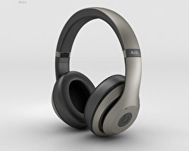 Beats by Dr. Dre Studio Over-Ear Headphones Titanium 3D model