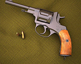 Револьвер системи Нагана 3D модель