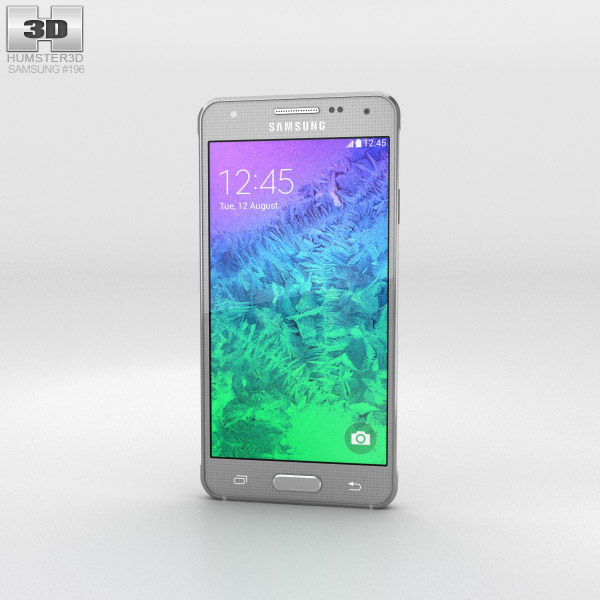 Samsung Galaxy Alpha Sleek Silver 3d model