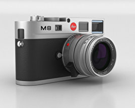 Leica M8 Silver Modello 3D