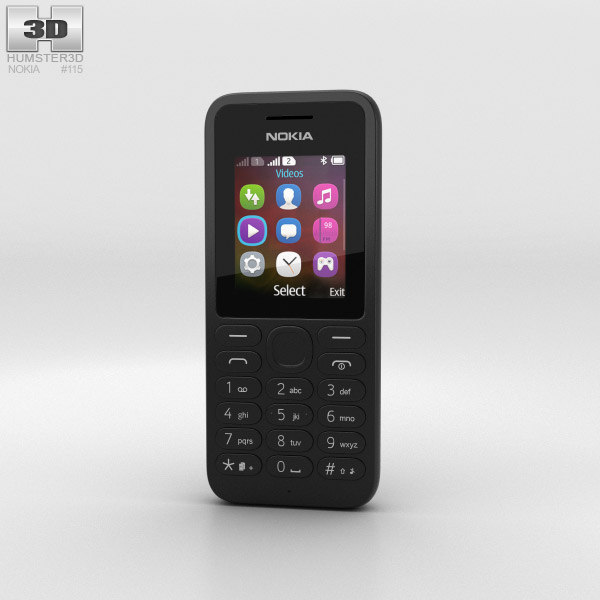 Nokia 130 Black 3d model